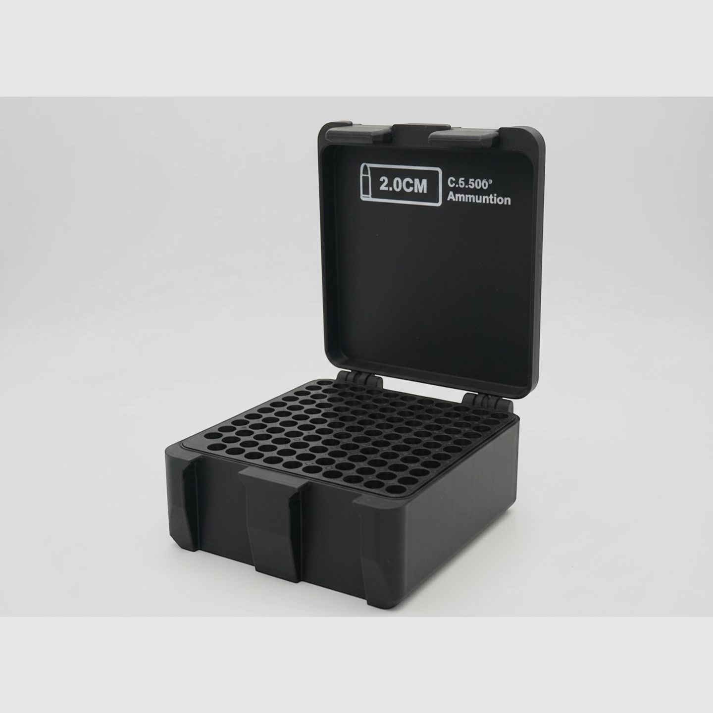 Filamelt Munitionsbox / 204 Ruger / 'Klapp- / Rastdeckel' / Patronenbox, Ammo Box