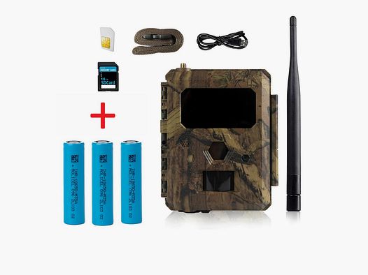 ICU CLOM Easy Cam Telecamera da Caccia Wireless in Set con Batterie