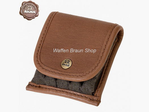 AKAH Patronenetui Elchleder mit Loden