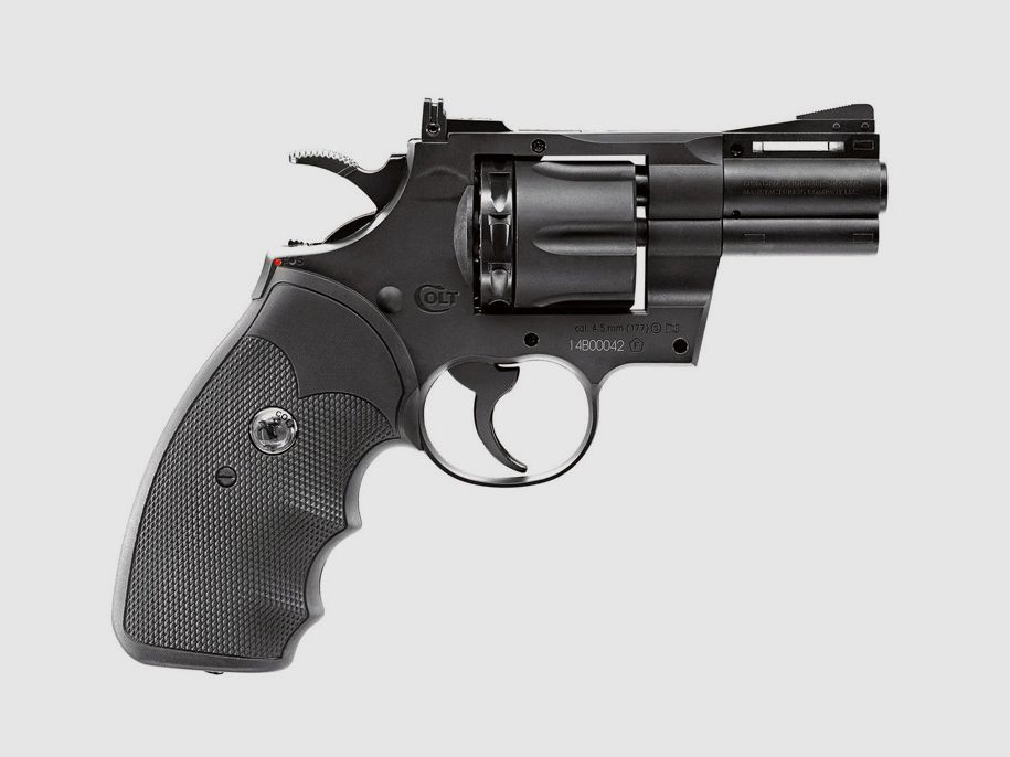 CO2 Revolver Colt Python 357 2,5 Zoll Kaliber 4,5 mm BB und Diabolo (P18)