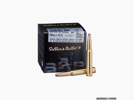 SELLIER & BELLOT – 30-06 SPRING. 180grs 11,7g SP No.2937
