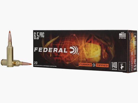 Federal Fusion Tipped 6,5 PRC 9,1 g / 140GR Jagdmunition – 20 Stück #F65PRCTFS1