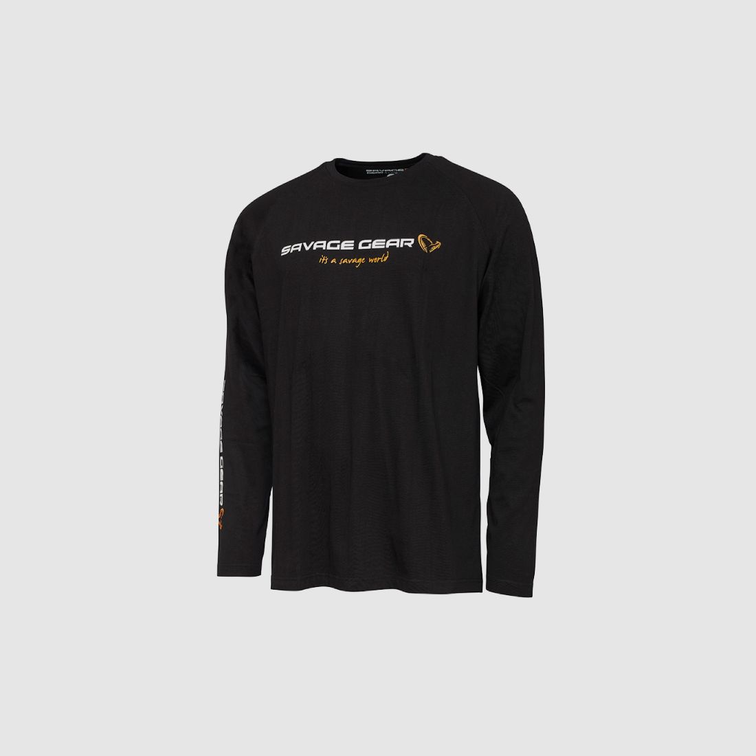 Signature Logo Long Sleeve T-Shirt Xxl Black Caviar