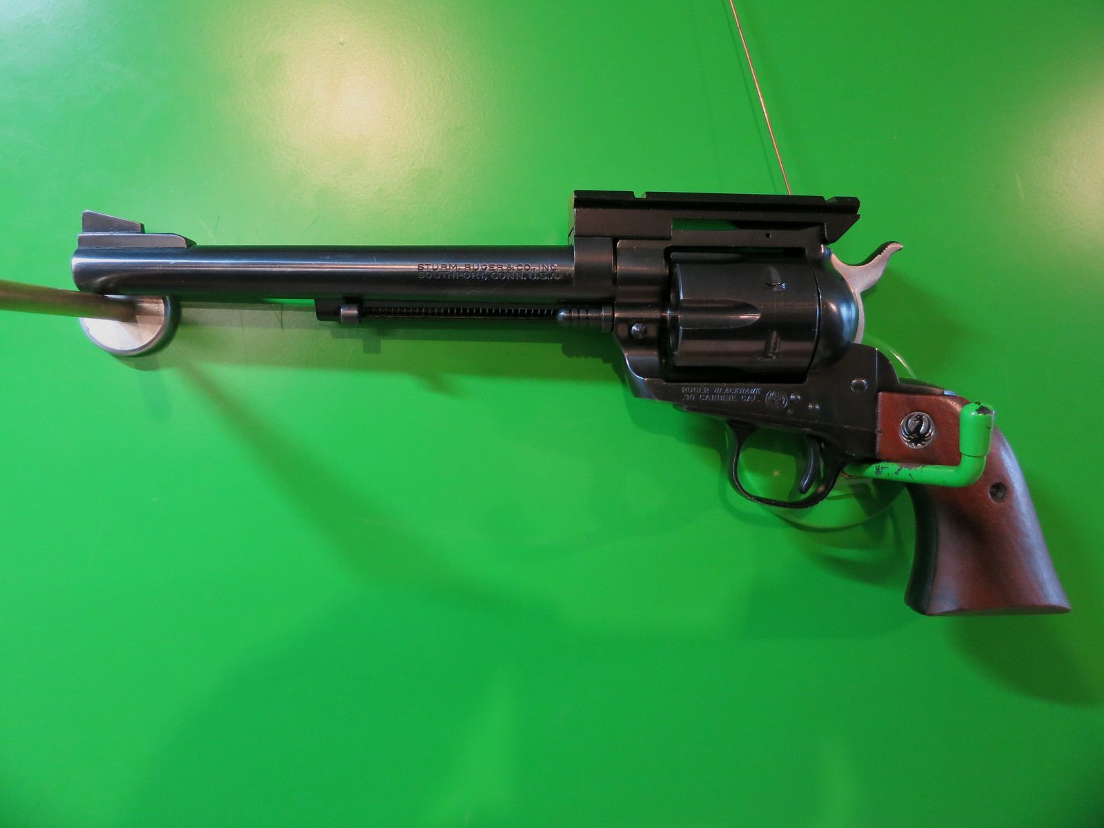 Western-Revolver, Sturm Ruger & Co., Modell Blackhawk, 7,5" Lauf, . 30 Carbine, Weaver-Schiene     #52-