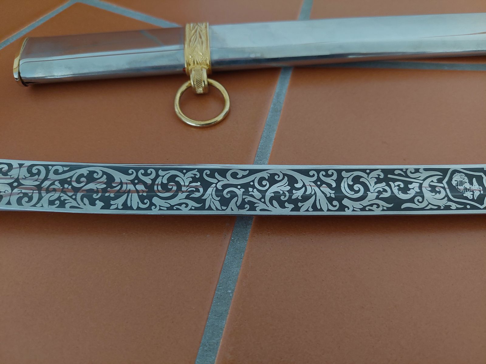WKC saber / foil, USA, 24 karat gold-plated, price negotiable