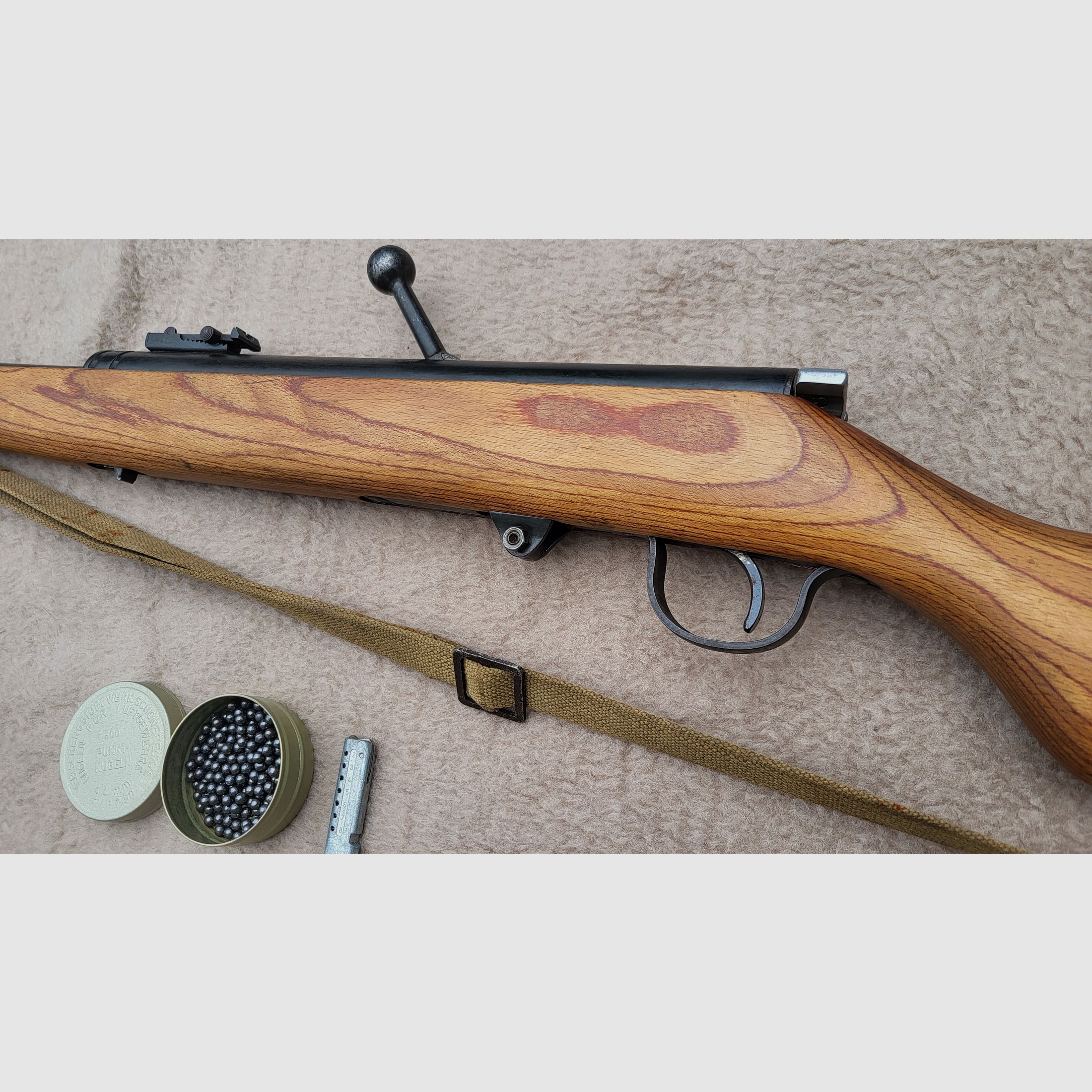 Luftgewehr mit Magazin, Modell Haenel 49a zu verk.
