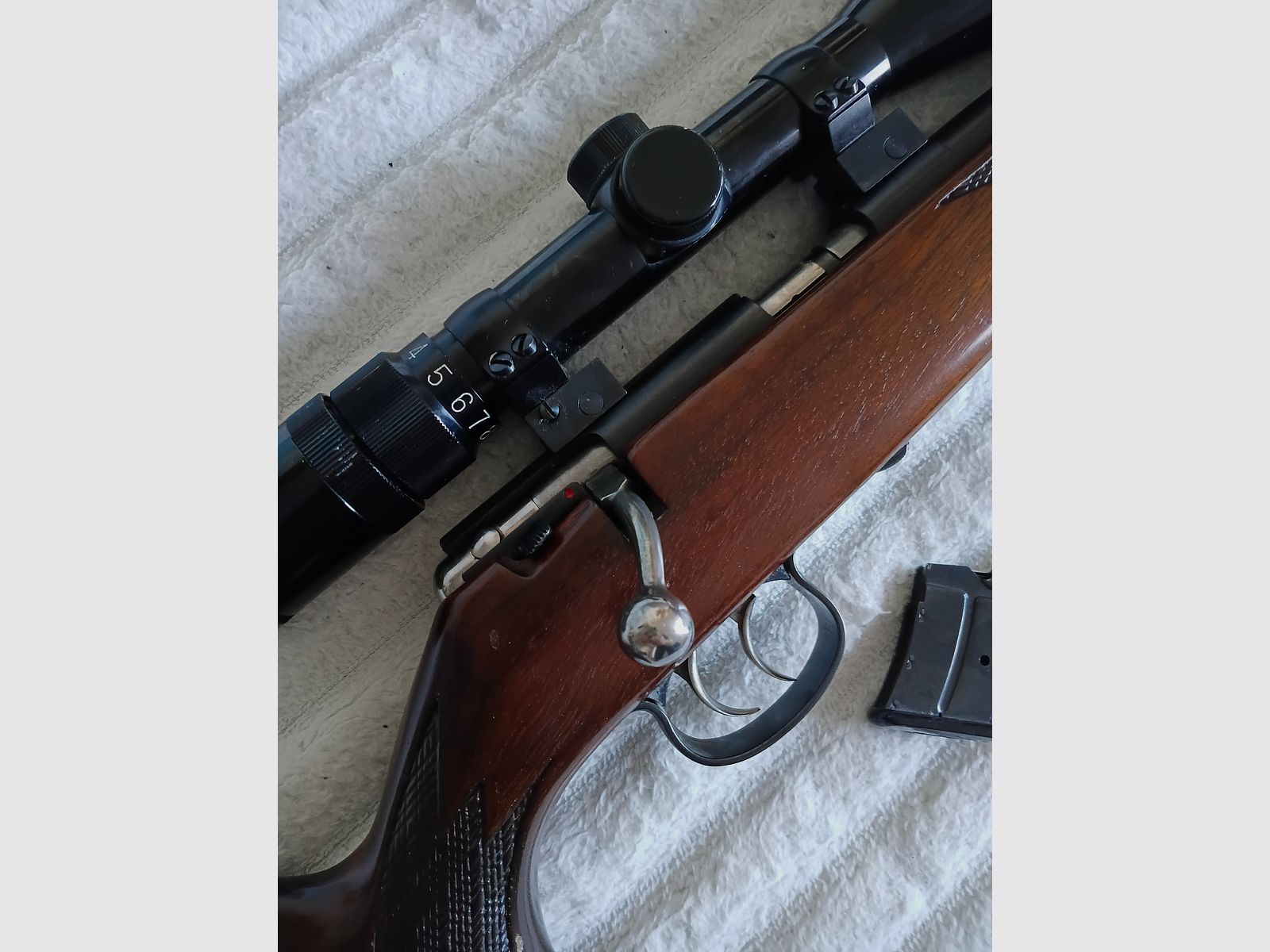 Anschütz 1415/16 Repetierer 22lfb incl. Glas