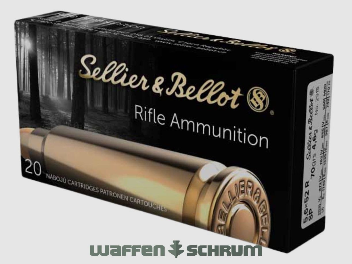 Sellier & Bellot Giacca parziale 4,6g - 70gr. 5,6x52R