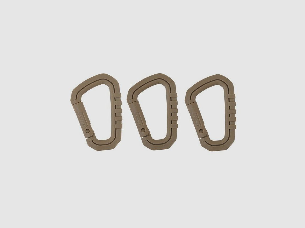 1x Karabiner Nylon (tan/DE)