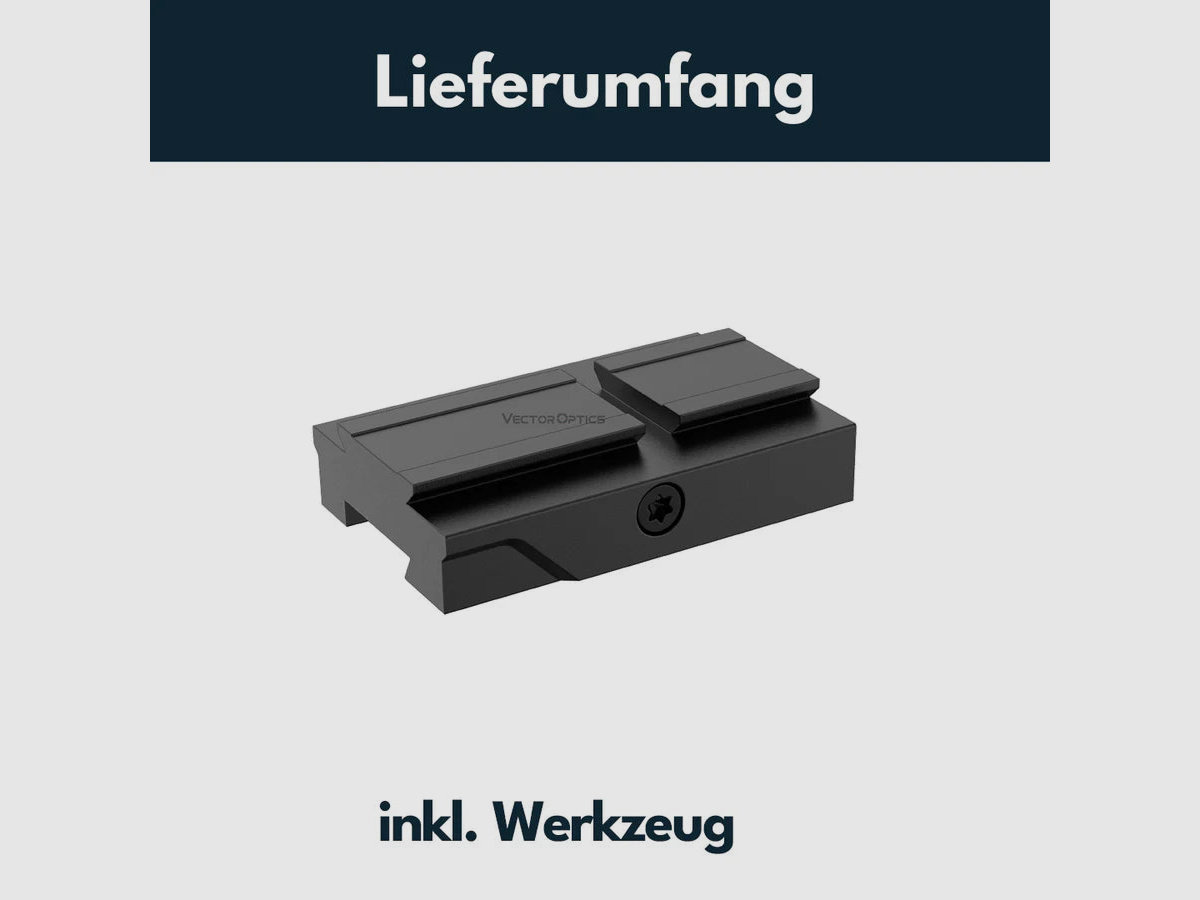 Vector Optics SCFRM-17 Montage mit VOD (Aimpoint) Footprint für 11mm Dovetail, h=6mm