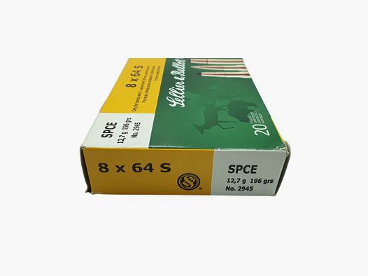 DESTO AMMO - BOITE DE 20 CARTOUCHES SELLIER BELLOT CAL.8x64S SPCE 196GRS