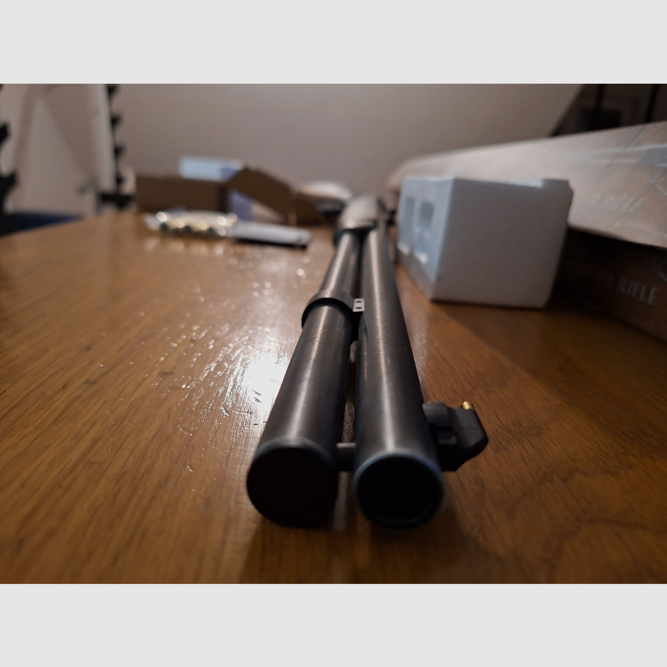 Co2 Cowboy Rifle Legends inkl. Koffer mit Schloss 4,5 mm BB und 4,5 mm Diabolo 34 Ladehülsen insgesamt!