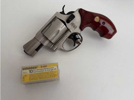 Smith & Wesson Chiefs Special Combat Cal. 9mm R.K with wooden grip