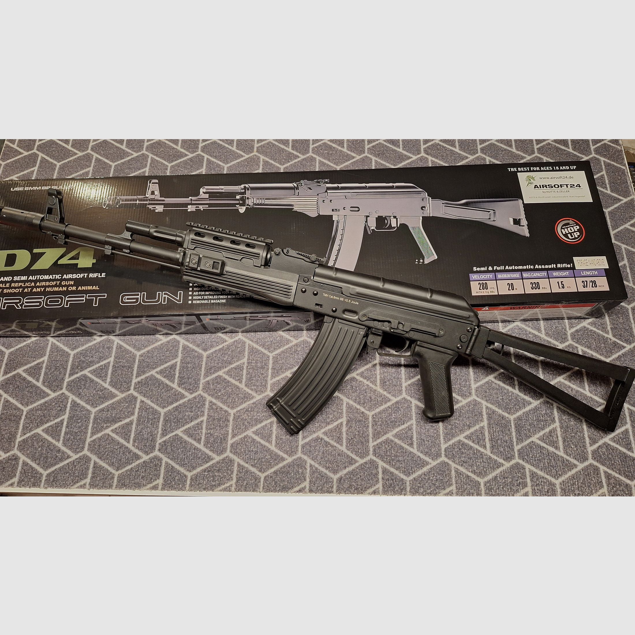 AK74 D74 Airsoft AEG 6mm BB - NEU!