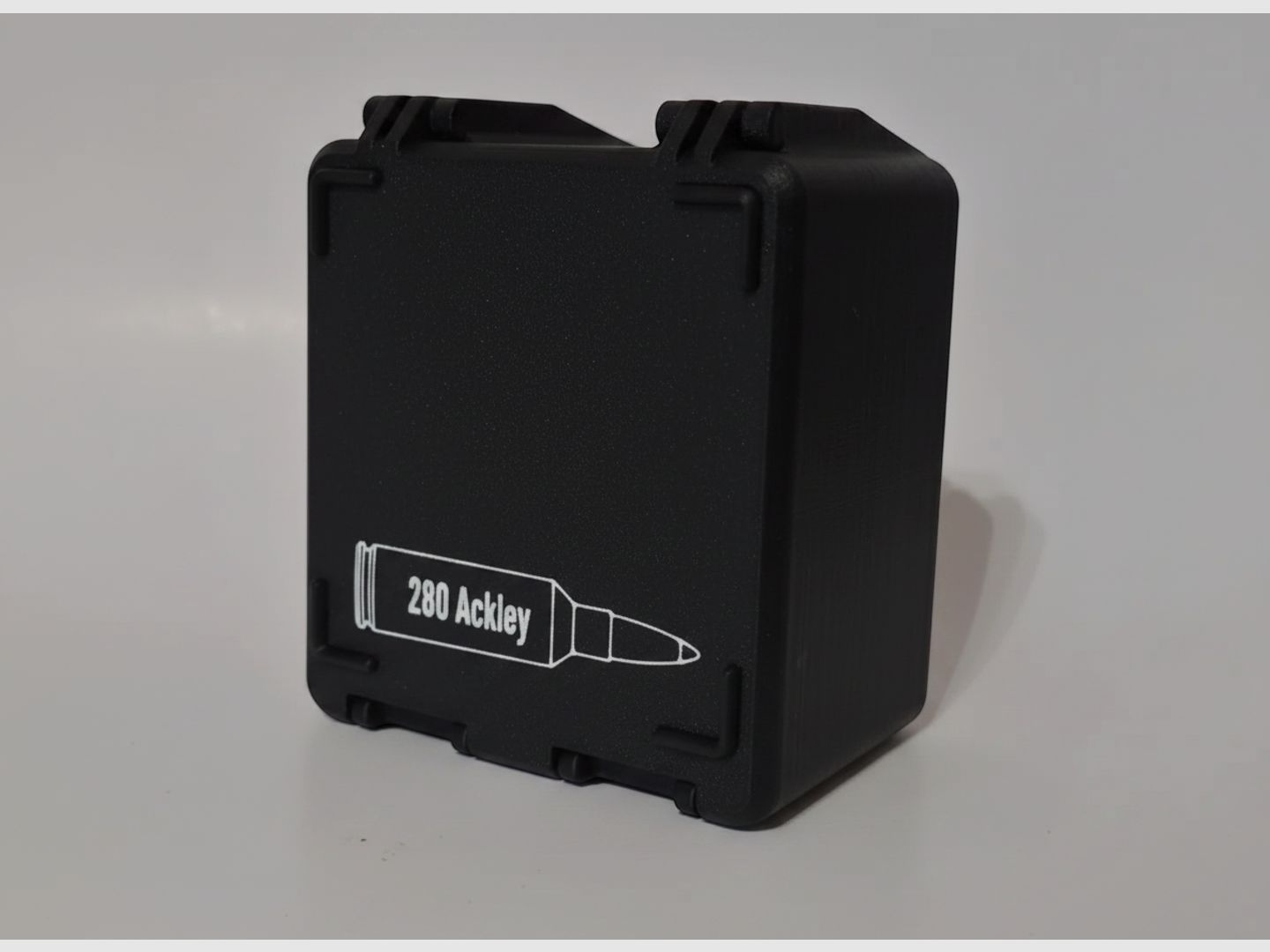 Filamelt Munitionsbox / 280 Ackley / 'Klapp- / Rastdeckel' / Patronenbox, Ammo Box