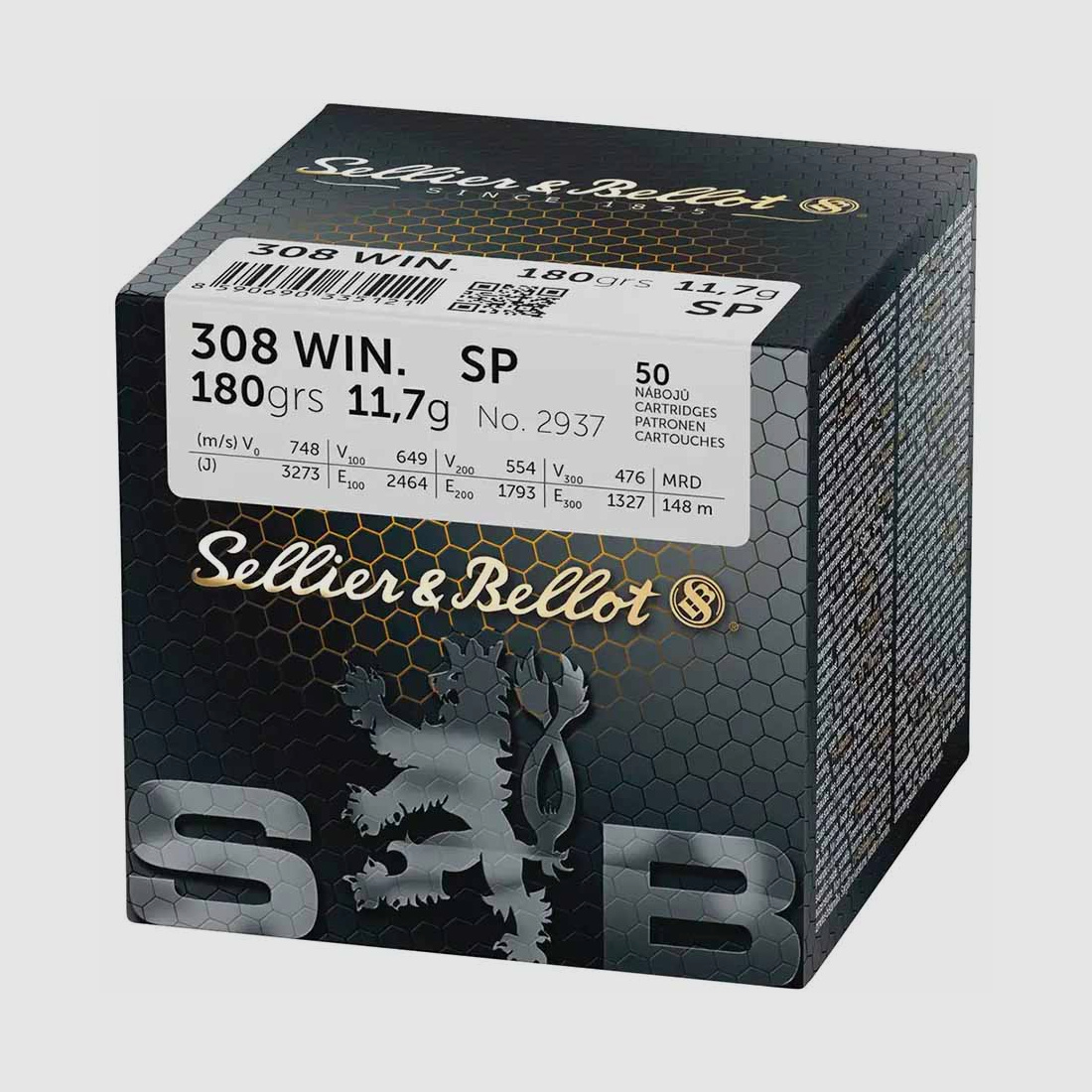 Sellier & Bellot .308Win Teilmantel 11,7g - 180gr.