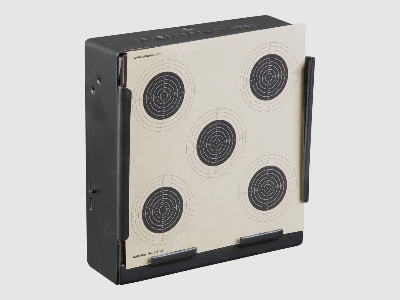 Bullet trap box made of sheet steel 14x14 cm