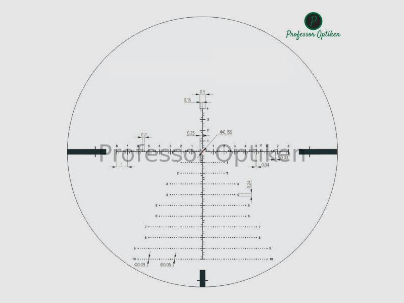 Professor Optiken Müritz - 4-24x56 HD FFP, 34mm Tubus, ILEX 1 Absehen