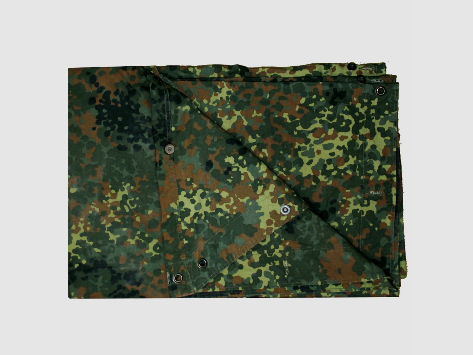Bundeswehr Original BW Zeltbahn flecktarn gebraucht