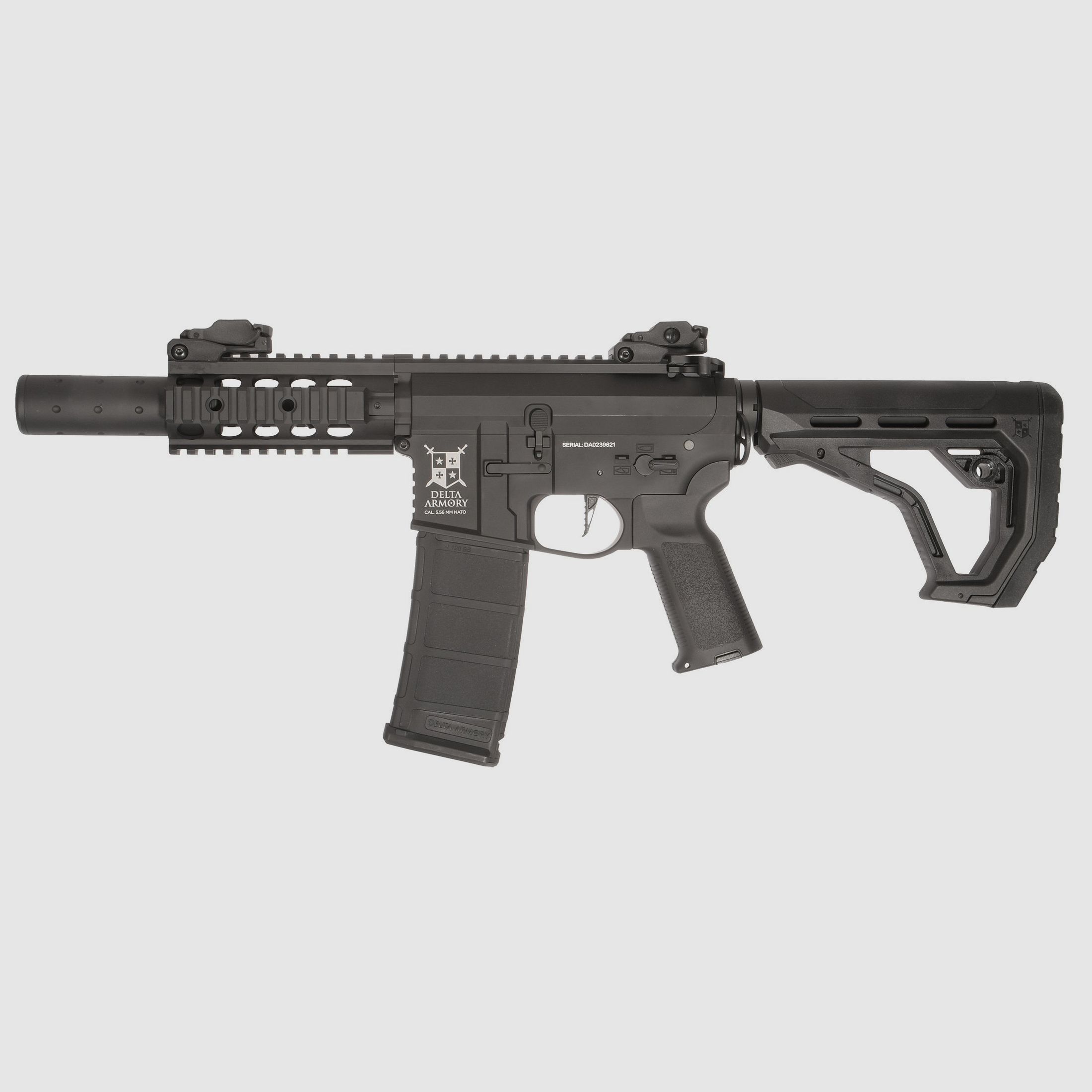 AR15 SilentOps CQB ALPHA EAGLE ETU Schwarz S-AEG Softair Gewehr Frei ab 18 Jahren | Delta Armory