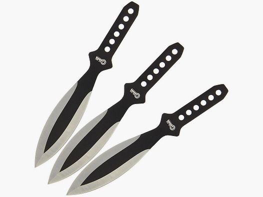 Set di 3 coltelli da lancio con borsa di stoccaggio