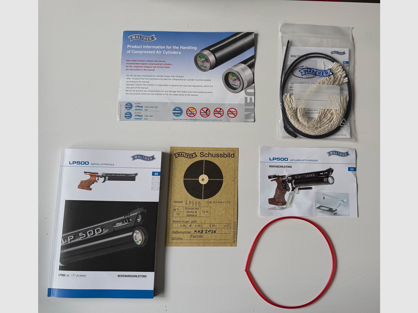 WALTHER LP500-Meistermanufaktur in Gold, mech. Abzug, 5D-Griff; Auflage abnehmbar, Bild 7 von 7
