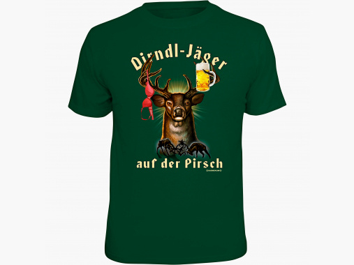 Frame-less Men's T-Shirt "Dirndl Hunter" | L