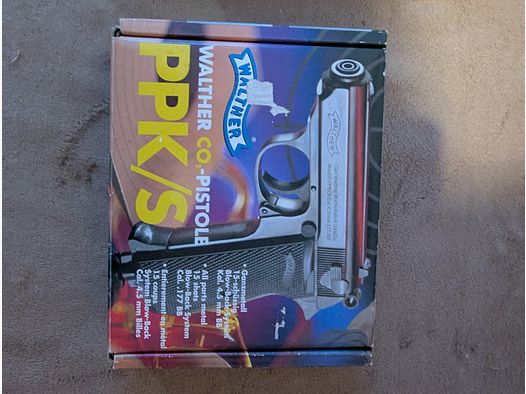 CO2 pistol Walther ppk/S 4.5mm with plowback with original box