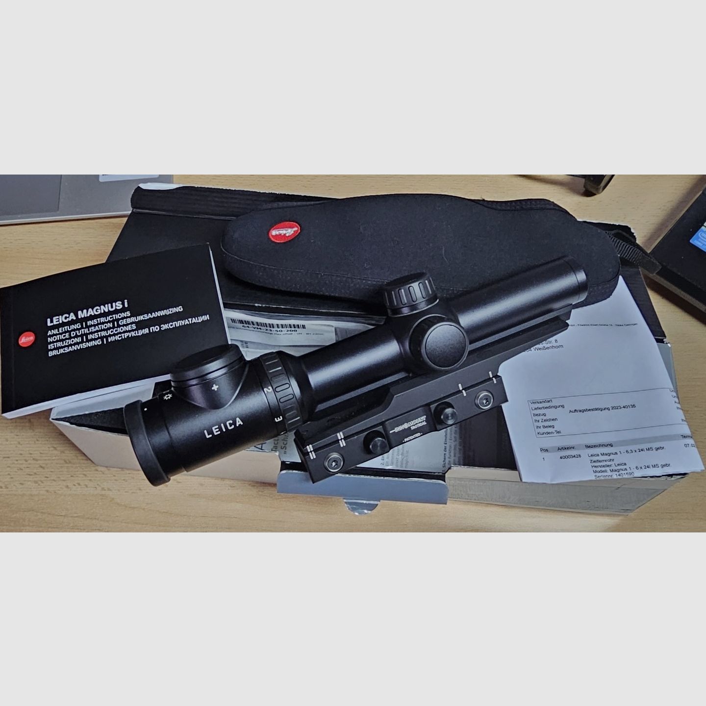 LEICA MAGNUS 1-6.3x24i, CircleDot, driven hunt, with Innogun tactical quick-release mount, image 6 of 6