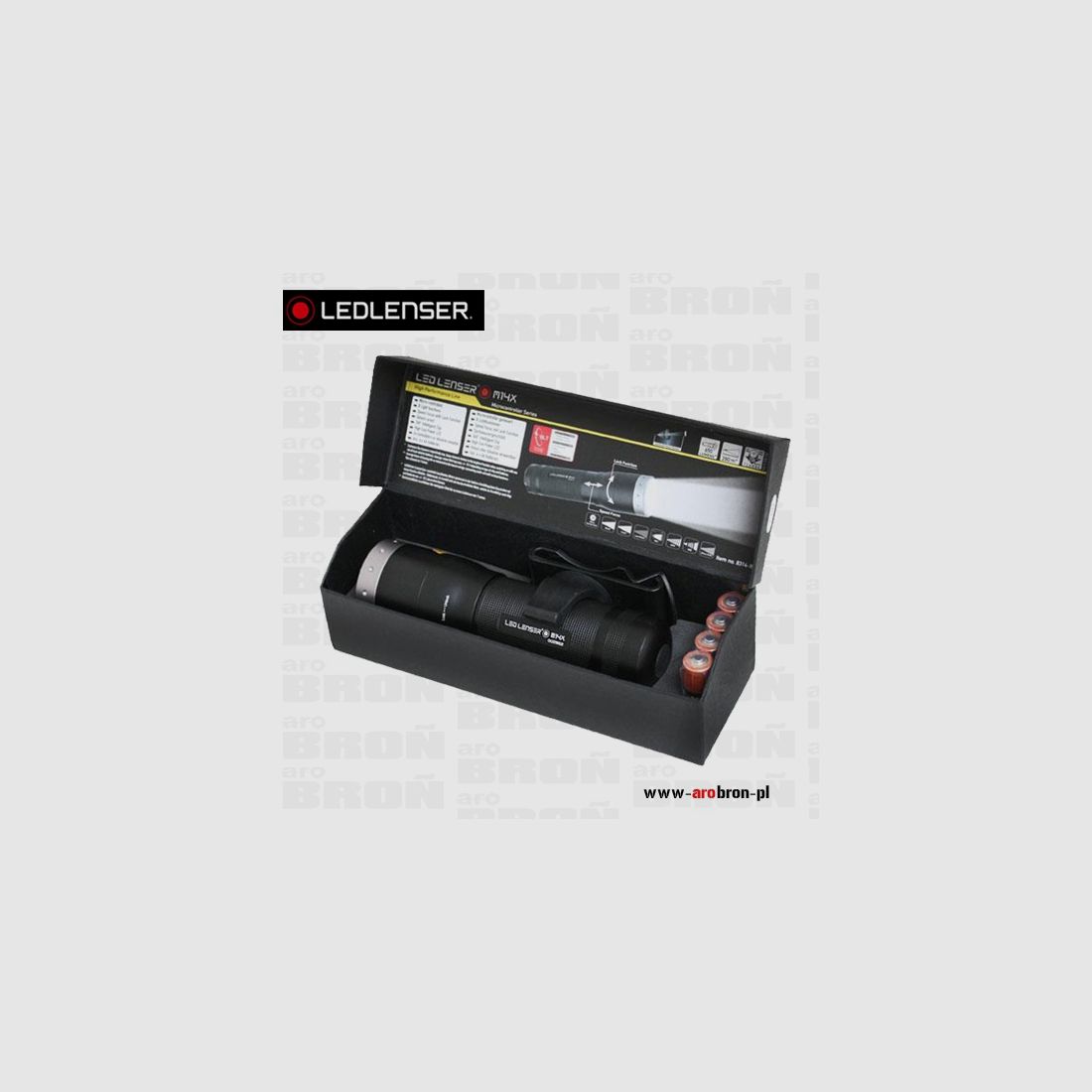 Linterna LEDLENSER M14X – 650 lúmenes, alcance de 280 m, para pilas AA de 1,5 V, imagen 5 de 5