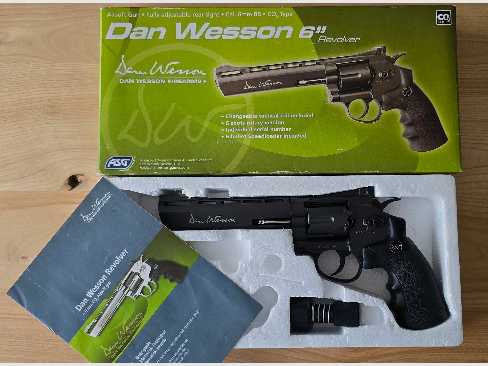 Softair Dan Wesson 6" w.Neu 1x benutzt in OVP