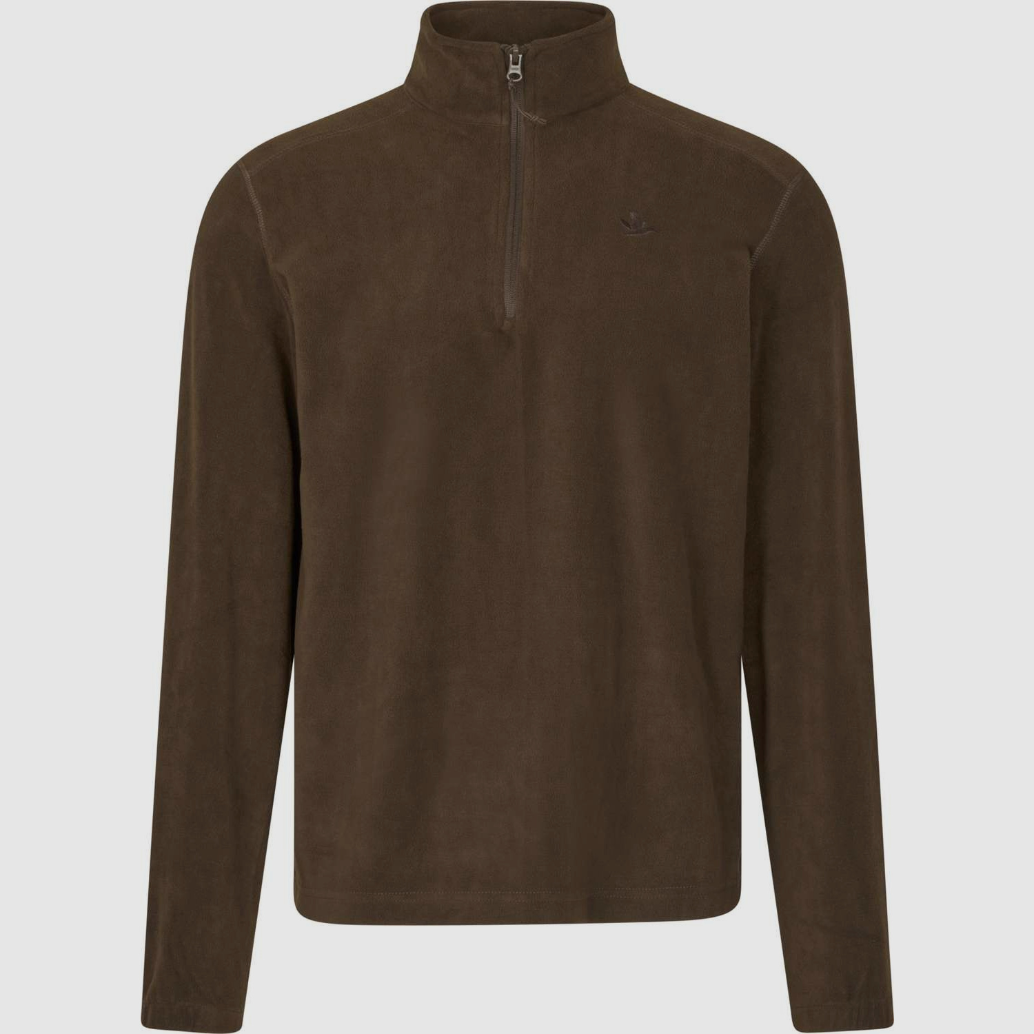 Seeland Benjamin Pullover in Fleece Halfzip Marrone