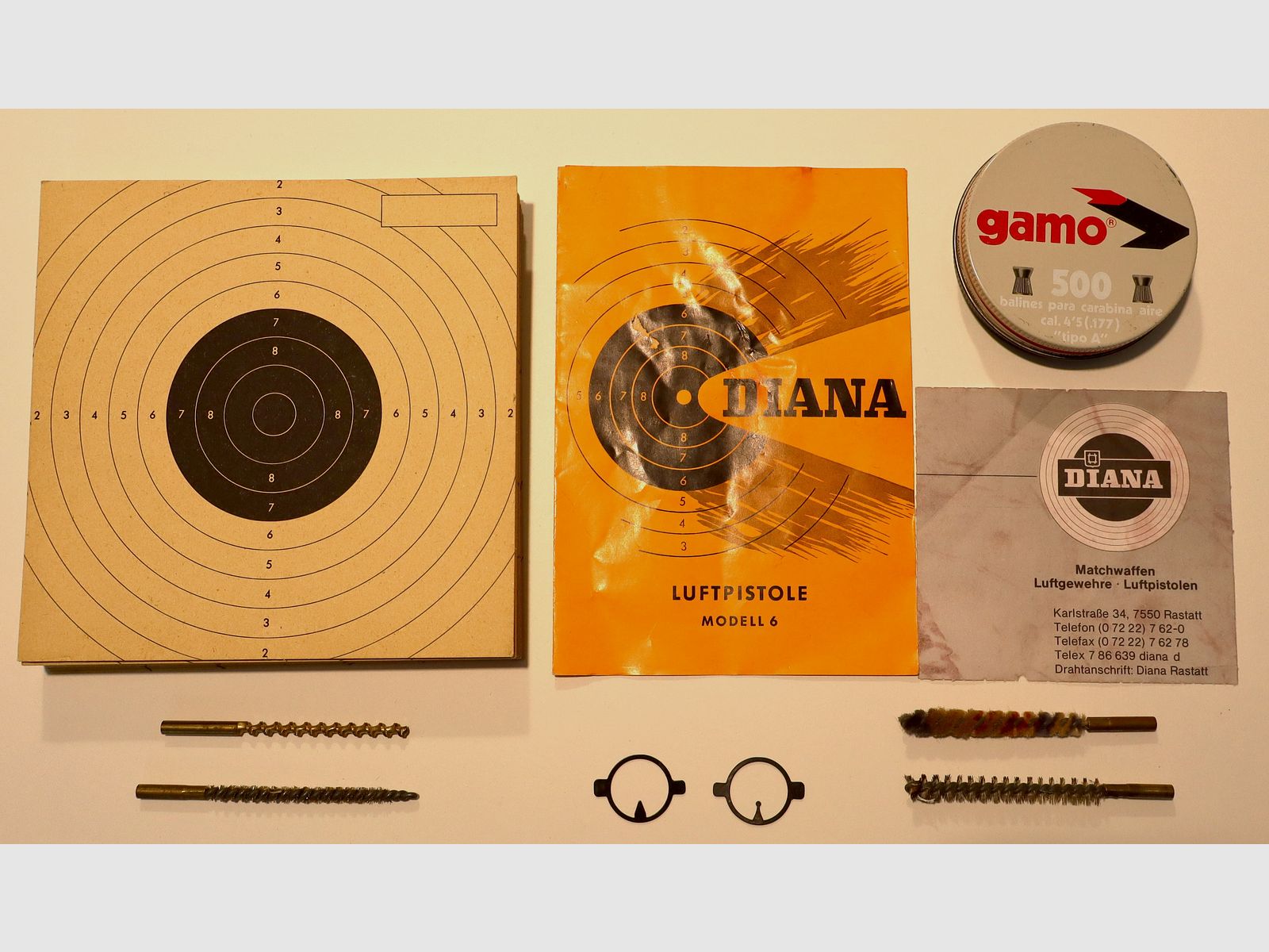 Diana Mod. 6 air pistol, Cal. 4.5 mm, manufactured 03/69 - No. 031531
