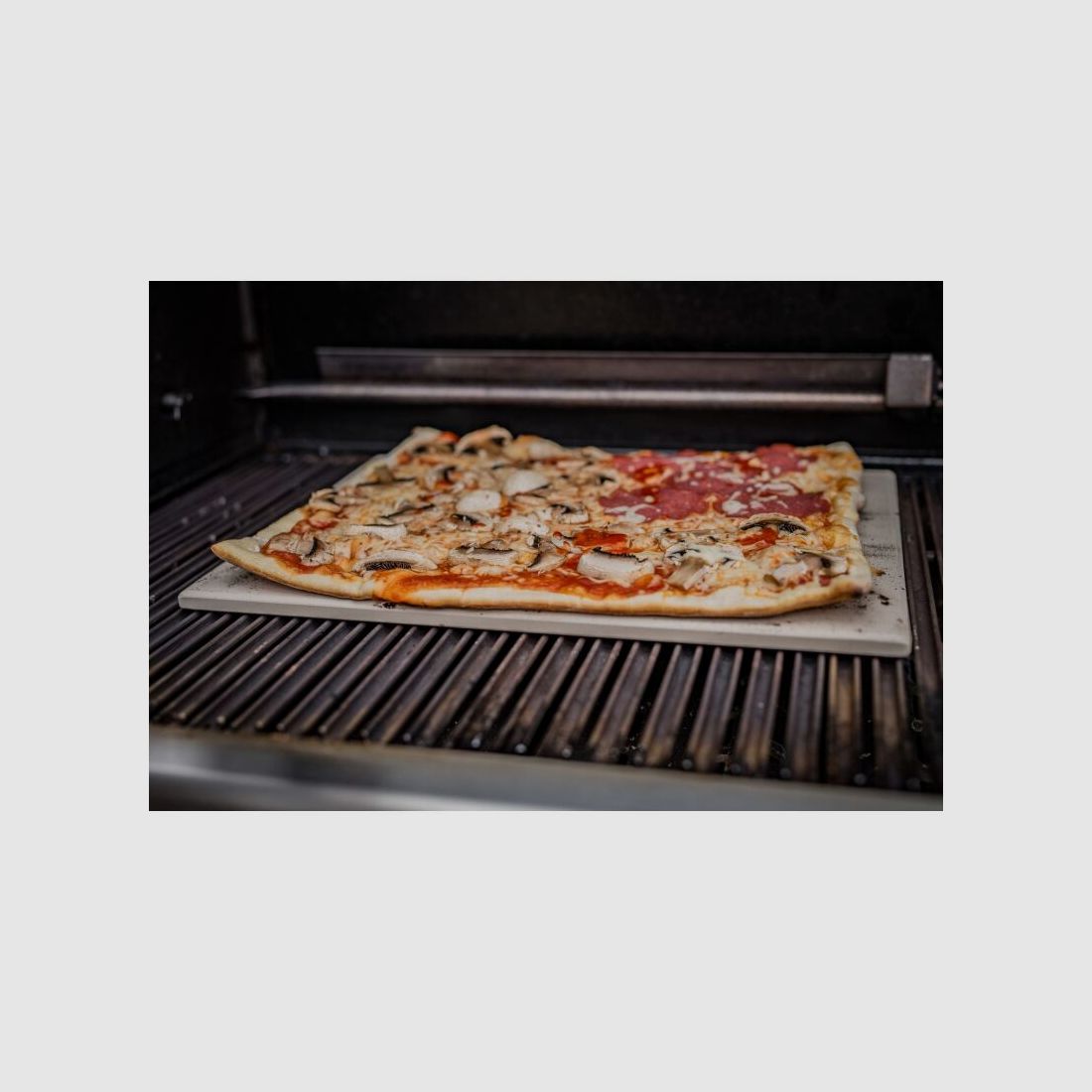 Grillfürst Pizzastein rechteckig 41 x 31 cm