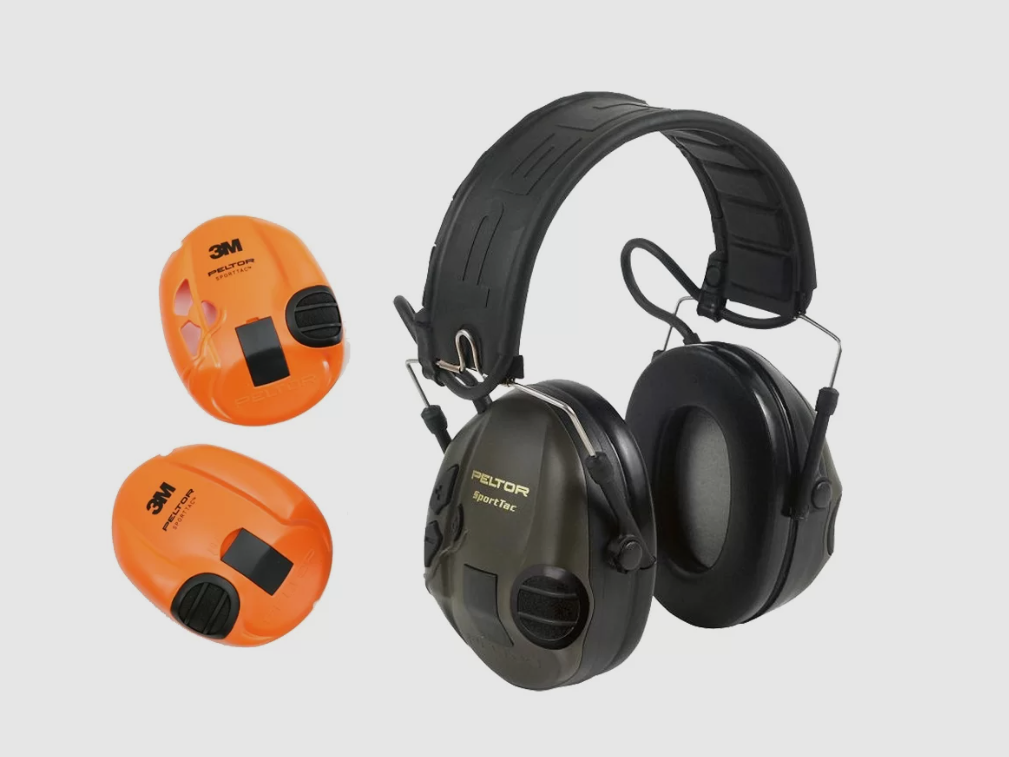 3M Peltor SportTac orejeras antirruido verde/naranja