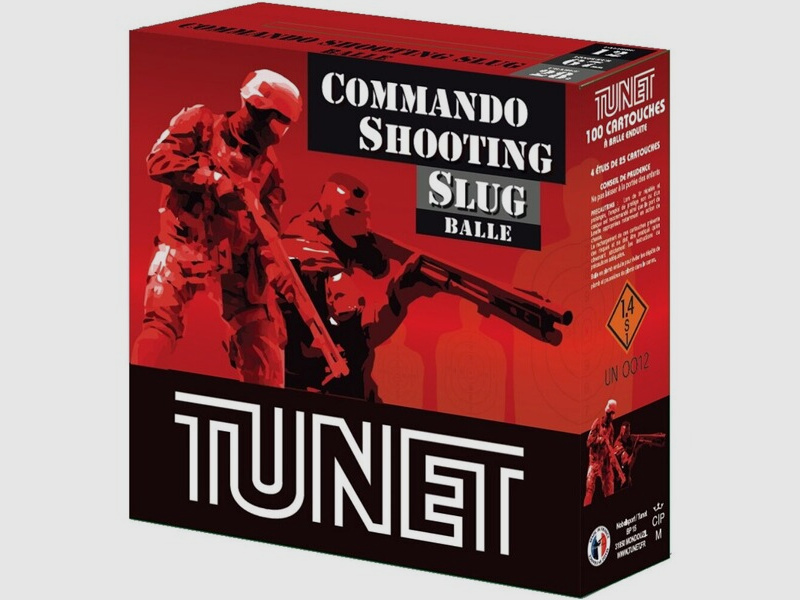 Tunet Commando Slugs 28g 12/67,5 Flintenlaufgeschoss 400 Schuss