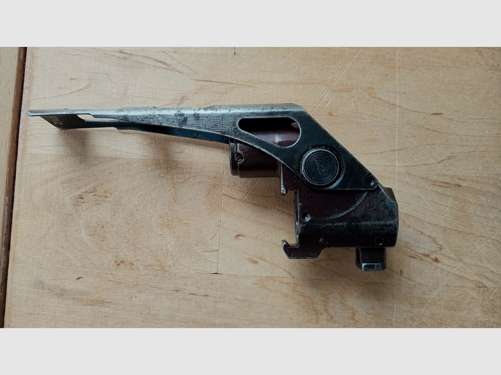 Original Zastava M70 Granatwerfer Visier / Yugo AK Gasblock / Mechanisch einwandfrei, aber Brünierung weitestgehend runter, Bild 2 von 9