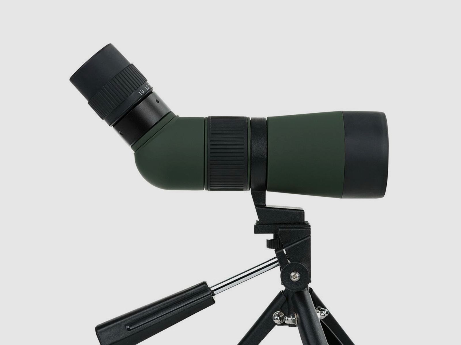 Exhibitor DÖRR 538245 Zoom Spotting Scope Owl 10-30x50 Angled View with Table Tripod and Bag V430