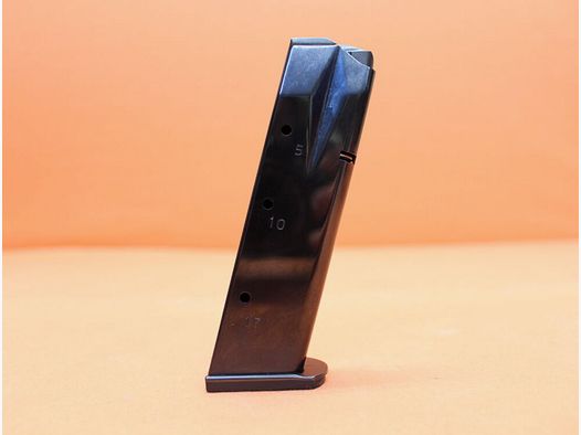 SIG Sauer SIG Sauer P226: Caricatore da 17 colpi "Sport" brunito con fondo in gomma X-FIVE/ X-SIX 9mmLuger