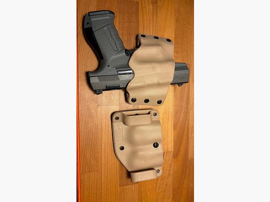 Funda Phalanx IZQUIERDA y soporte de cargador HK SFP9 y Walther P99