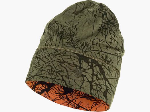 Fjällräven Beanie Lappland Green Camo - Orange Multi