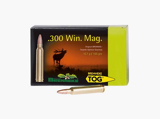 Brenneke .300 Win. Mag. 165GR TOG 20 cartucce