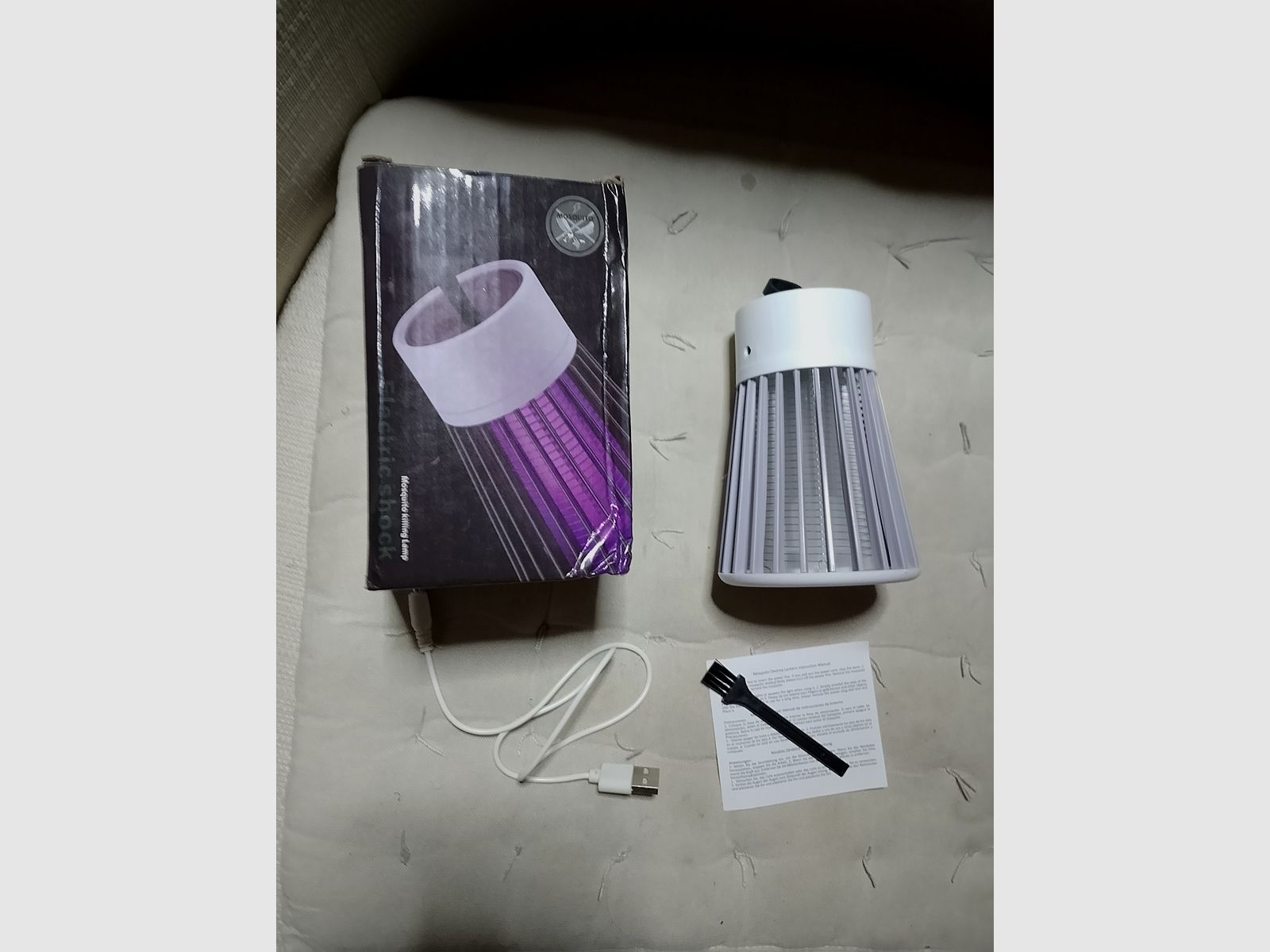  Neue Akku Kabellose Moskitofalle Mückenfalle elektrische Falle Mücken Killer Moskitos Insekten Schocker Camping Angeln Zelten Outdoor 