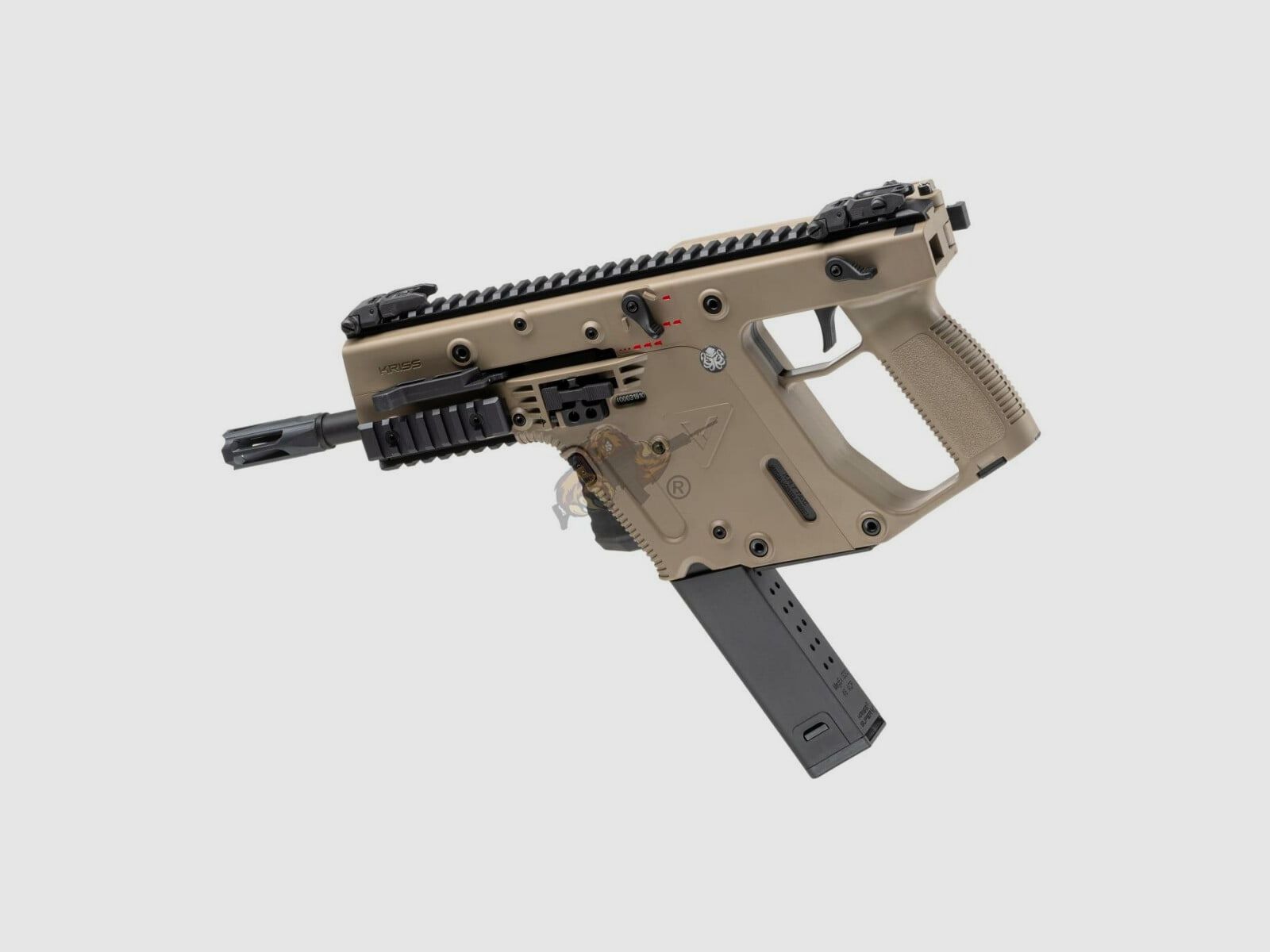 Kriss Vector V2 Airsoft en Dark Earth - max. 0,5 Joule (Krytac)