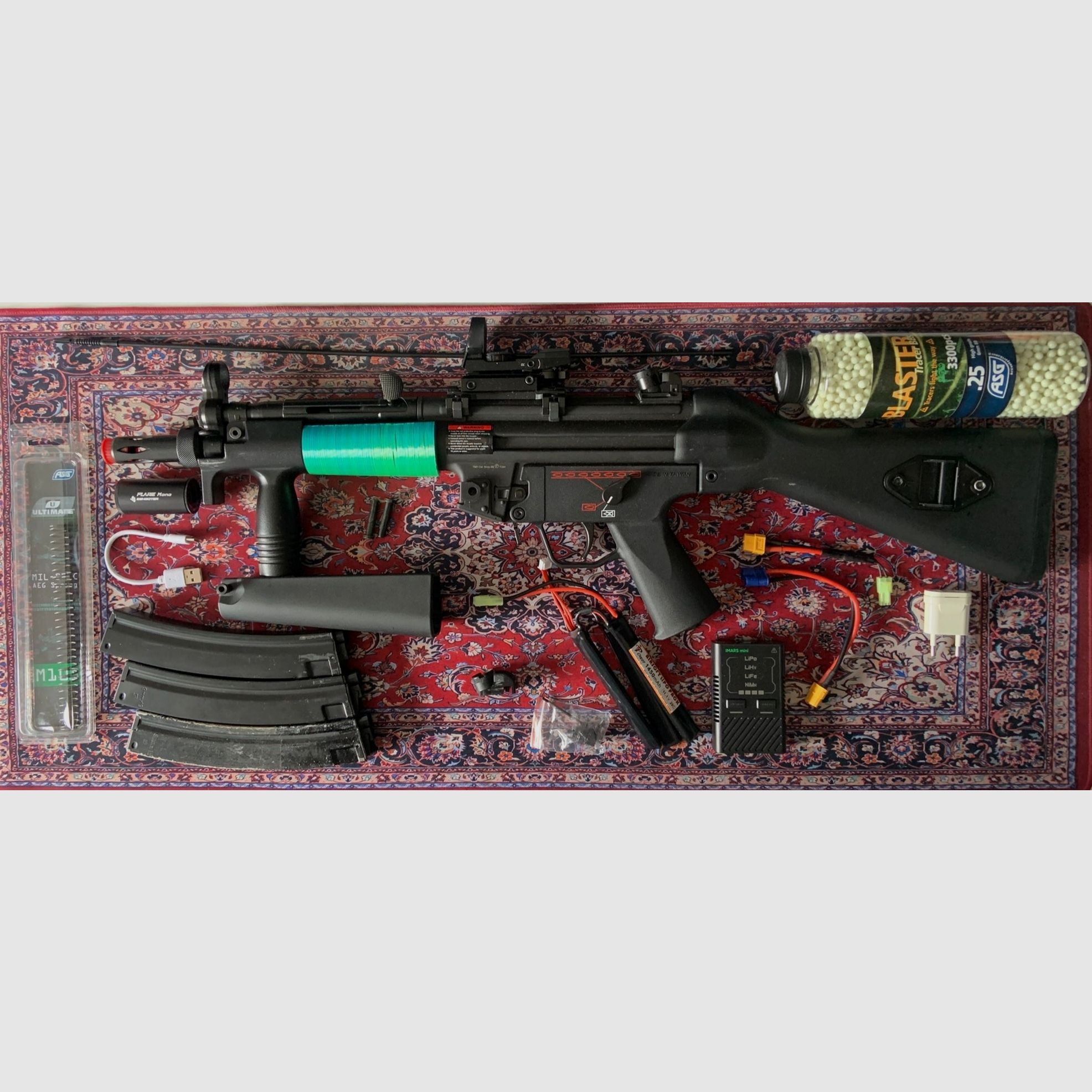 MP5 Airsoft von G&G S-AEG 1,12J inkl. Zubehör