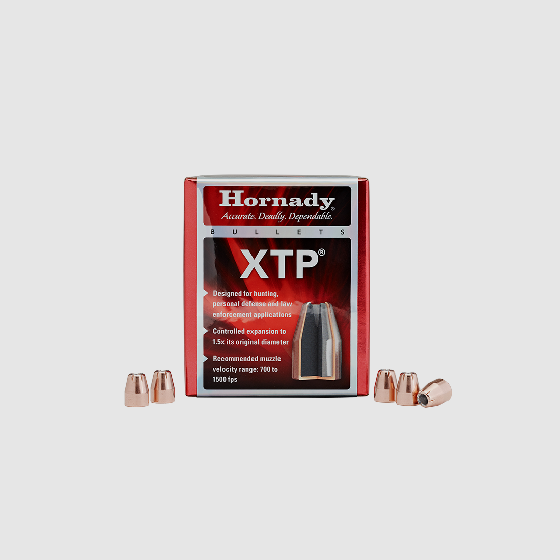 Projectiles Hornady 9mm/.355 – XTP/HP – 147gr/9,5g #35580