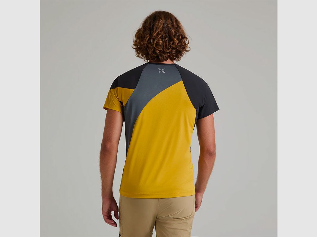 T-SHIRT – MONTURA – COLOR BLOCKING Moutarde, image 6 sur 8