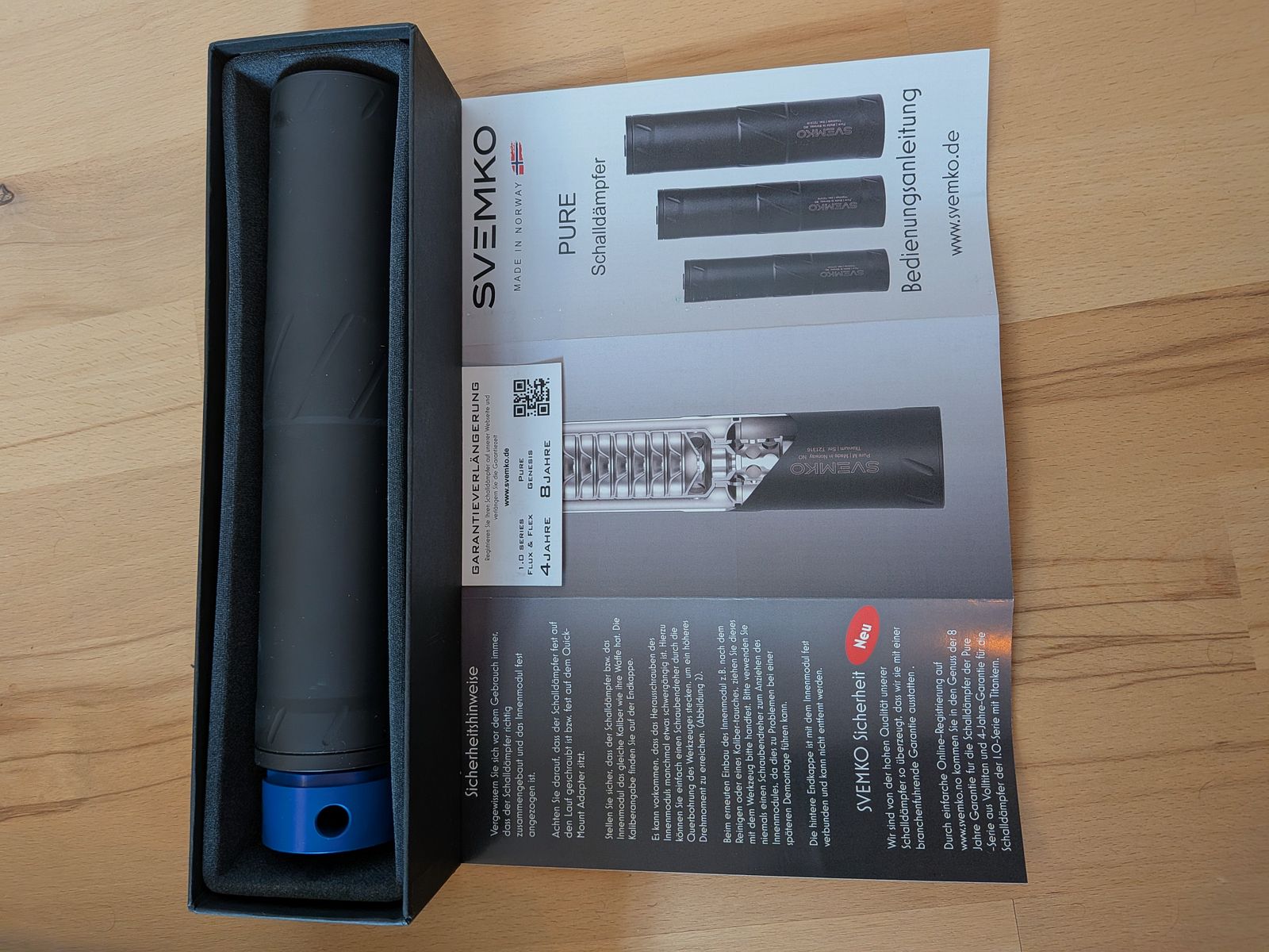 Svemko Pure L suppressor 8x57IS, quick mount, like new with warranty, image 3 of 3