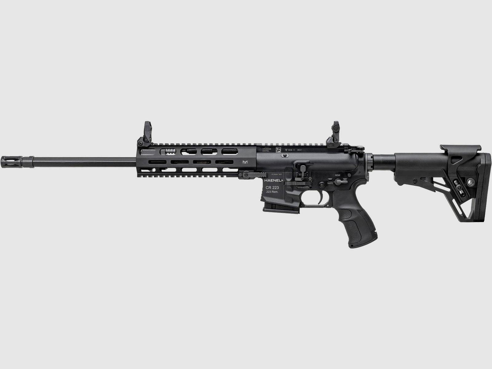 Haenel CR 223 M-LOK Handguard Barrel Length 423 mm | Direct Trigger (2,800-4,000 g) | Short Handguard | Black | Sport Approved, Cal. .223 Rem., image 2 of 2