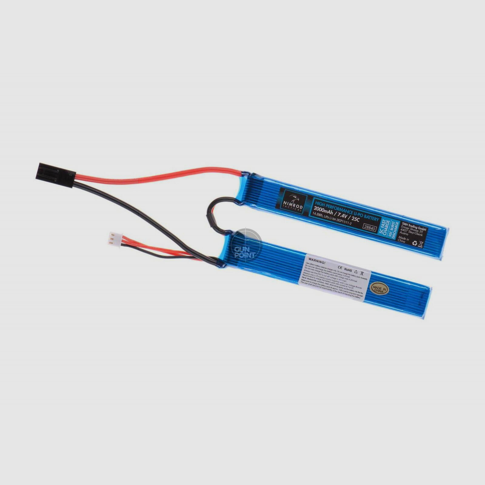 Nimrod Lipo 7.4V 2000mAh 25C Twin Type